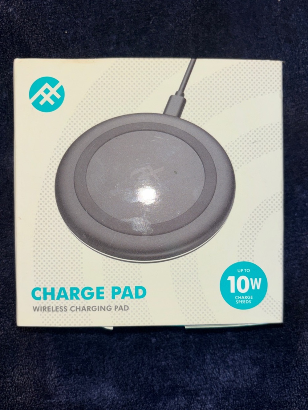 Wireless Charge Pad 10W Fast Charging - Gray